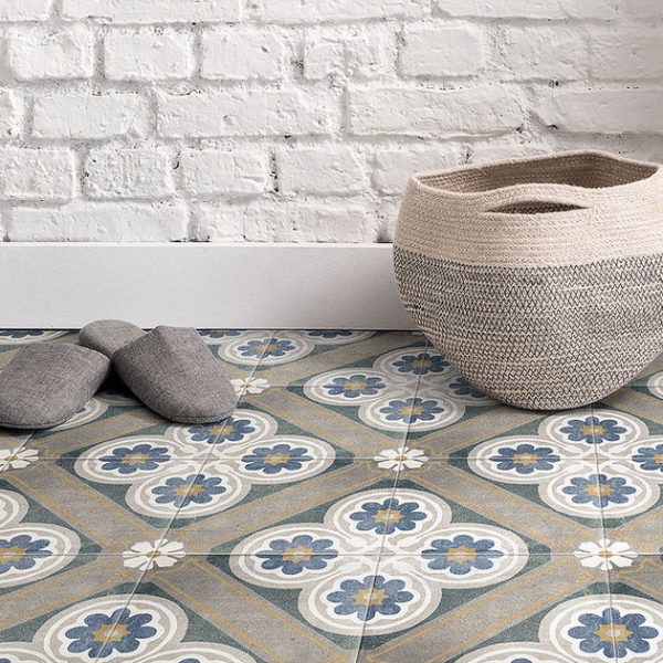 קרמיקה דקורטיבית פורצלן אריחים מצוירים 20.5×20.5 – תוצרת איטליה