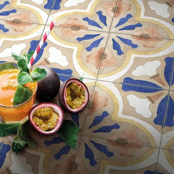 קרמיקה דקורטיבית פורצלן אריחים מצוירים 20.5×20.5 – תוצרת איטליה