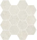 פסיפס אבן לבנה קלאסית 29/27 רשת לחיפוי מרהיב