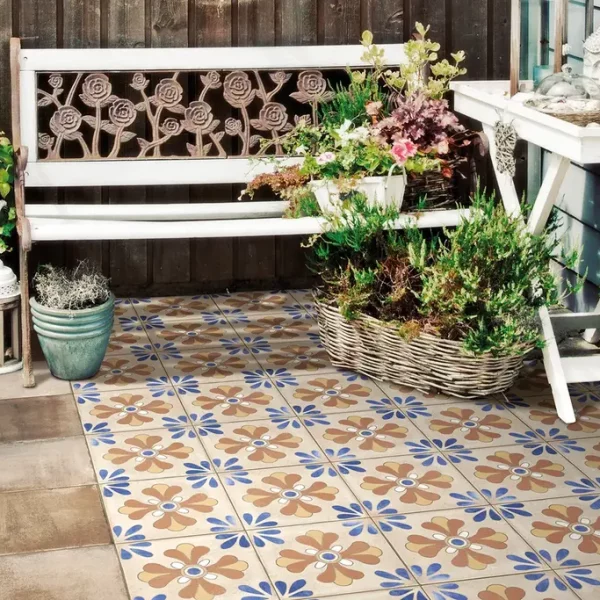 קרמיקה דקורטיבית פורצלן אריחים מצוירים 20.5×20.5 – תוצרת איטליה