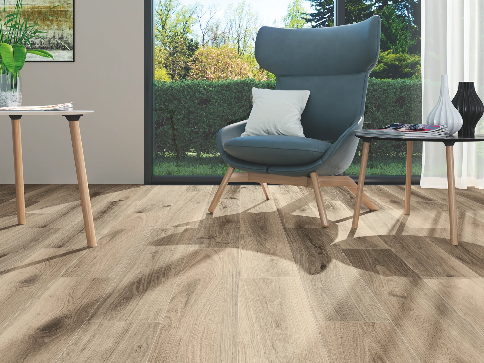 ריצוף פרקט אלון טבעי 20/120 אריחי גרניט פורצלן מנוסרים