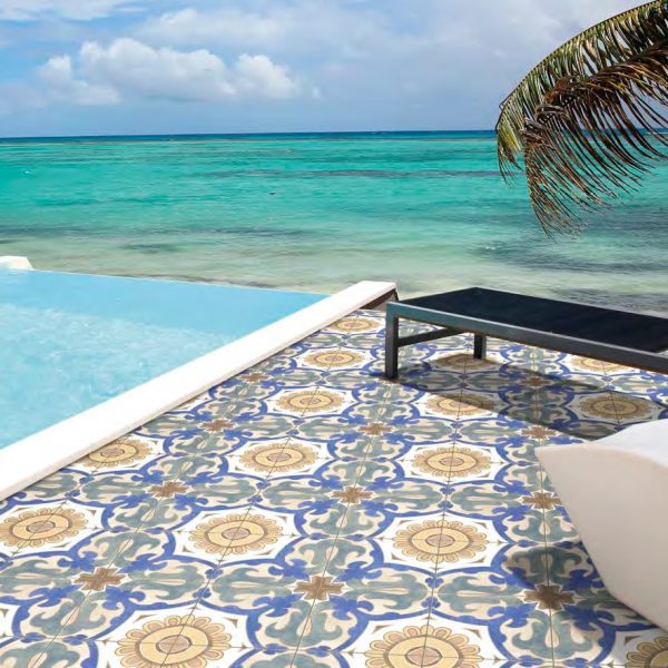 קרמיקה דקורטיבית פורצלן אריחים מצוירים 20.5×20.5 – תוצרת איטליה