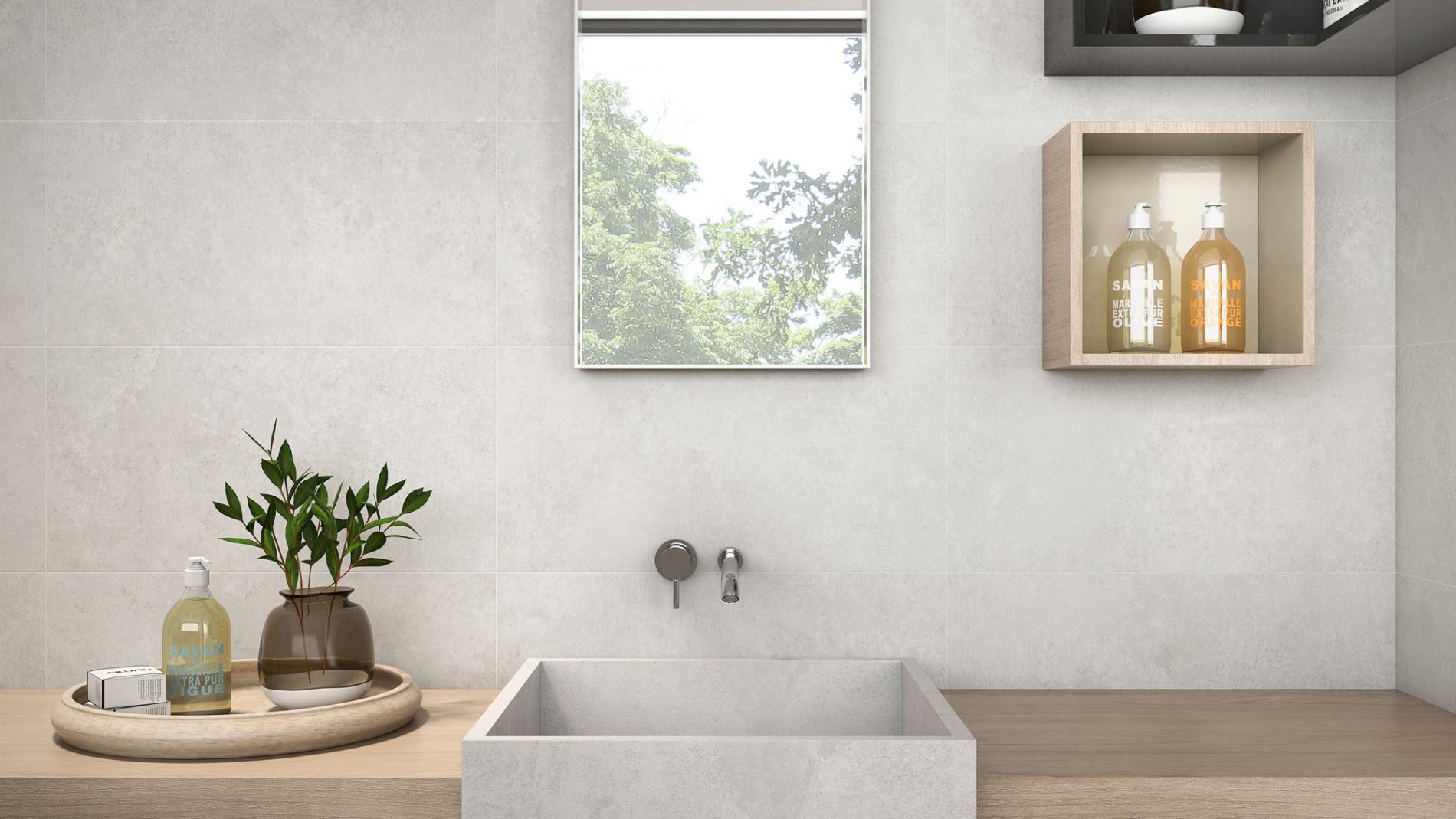 אריח גרניט פורצלן דמוי בטון בגוון נאקר בגימור מט 60×120 – תוצרת ספרד