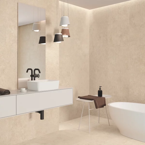 אריחי אבן בז' לגינה 60/120 ריצוף מונע החלקה עמיד