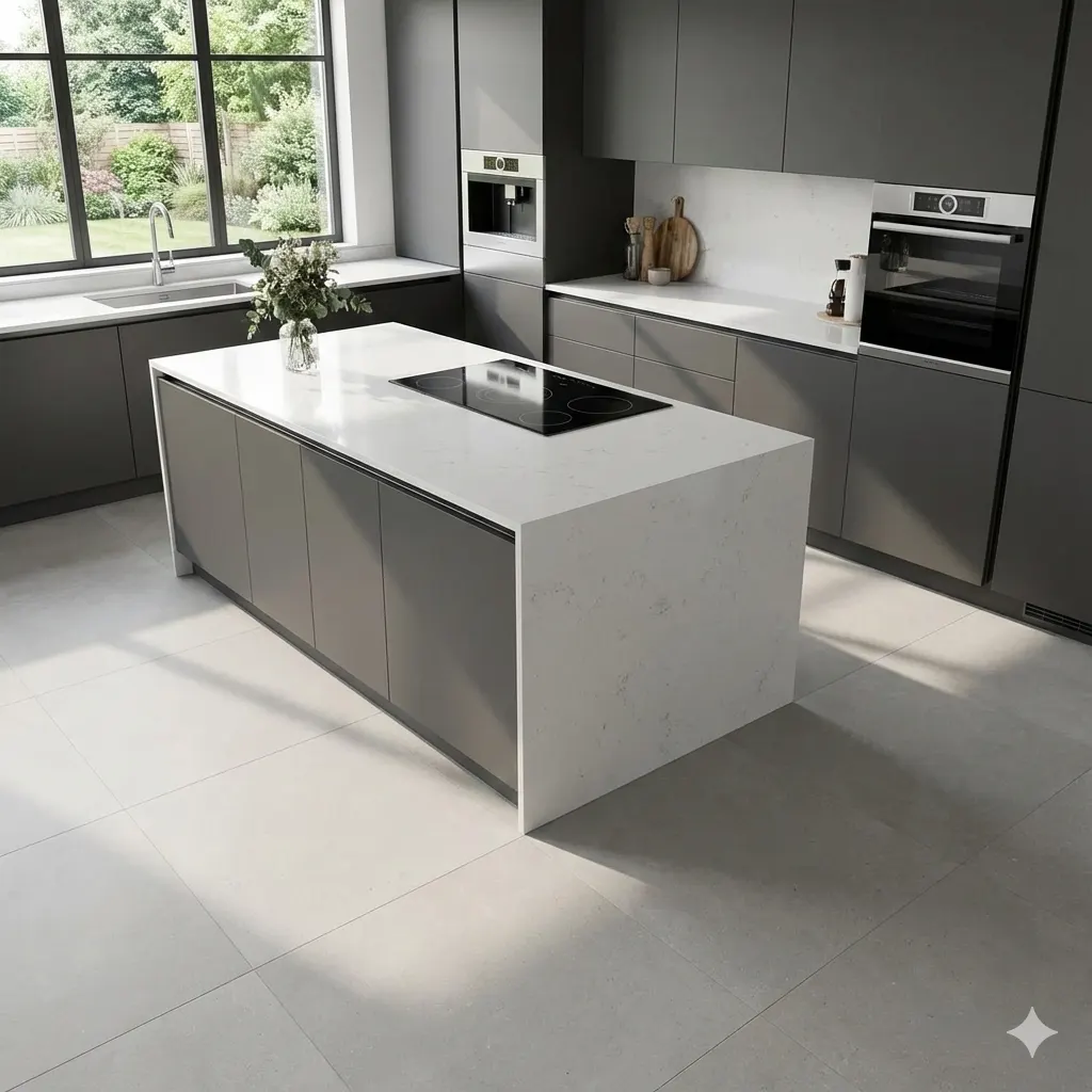 אריח גרניט פורצלן דמוי אבן בגוון בהיר גימור מט קיים במידות 120×120 ו 120×60 – תוצרת ספרד