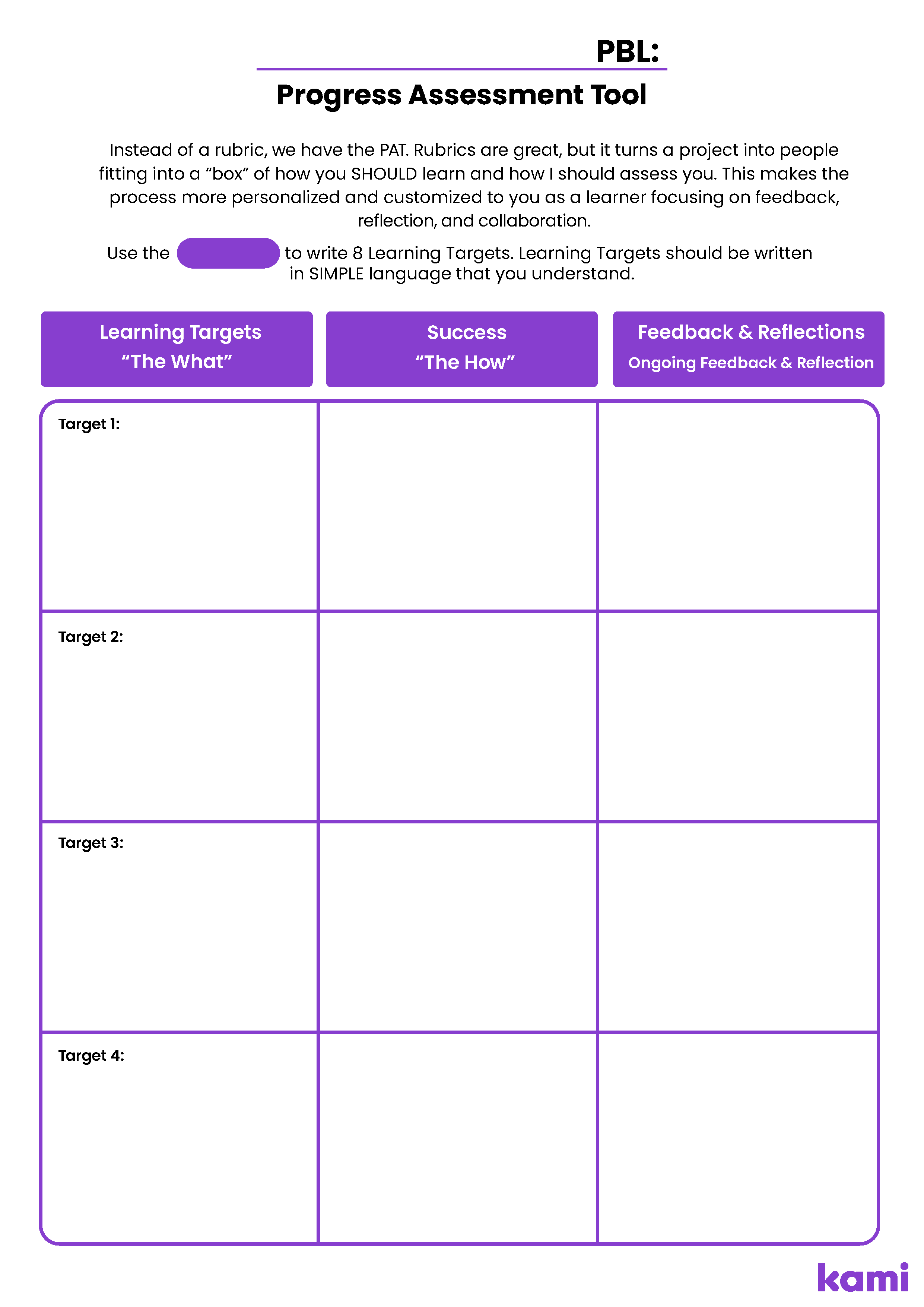 how to print assignments on progress learning