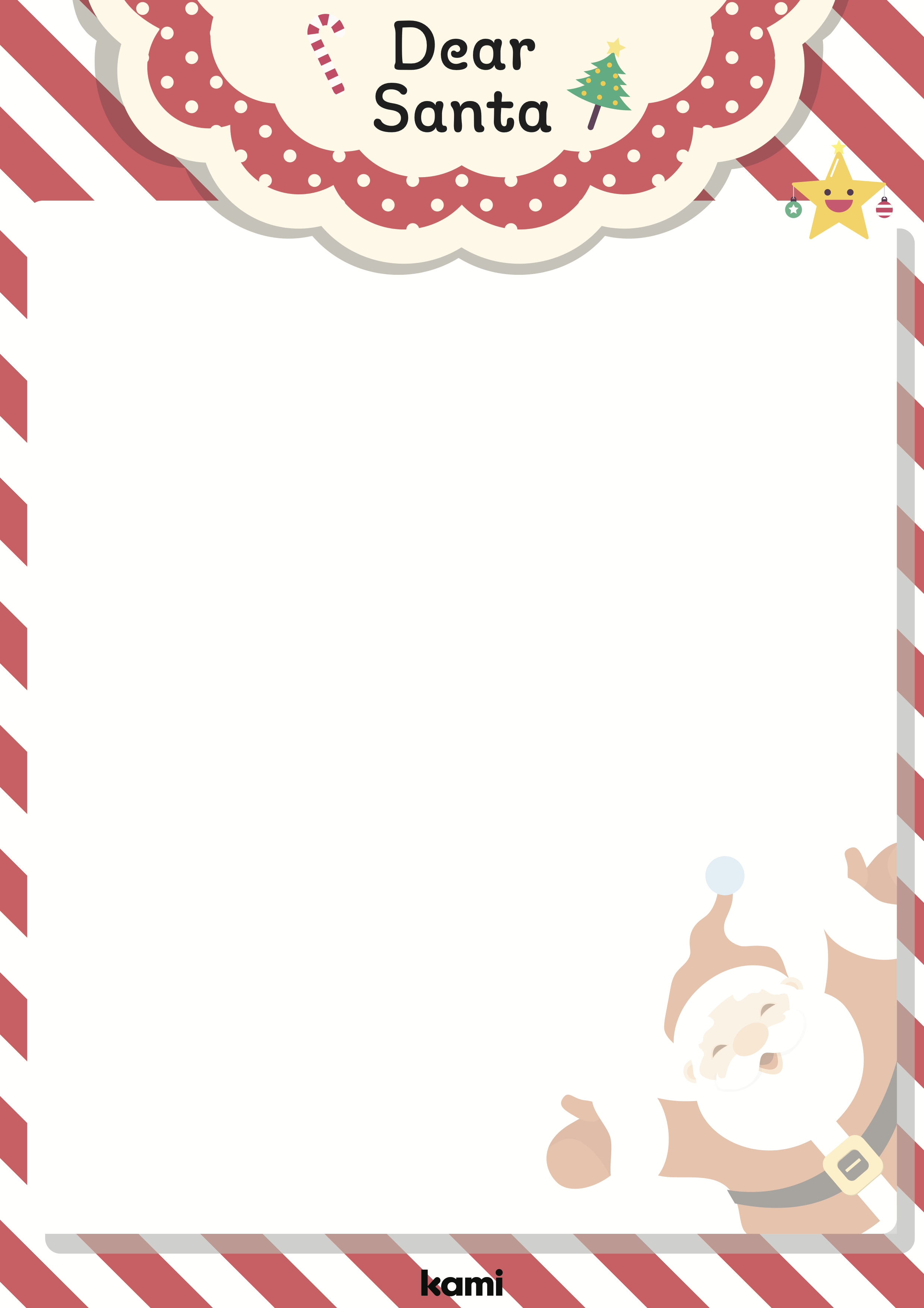 Christmas Letter Template | Red & White for Teachers | Perfect for grades 1st, 2nd, 3rd, 4th ...