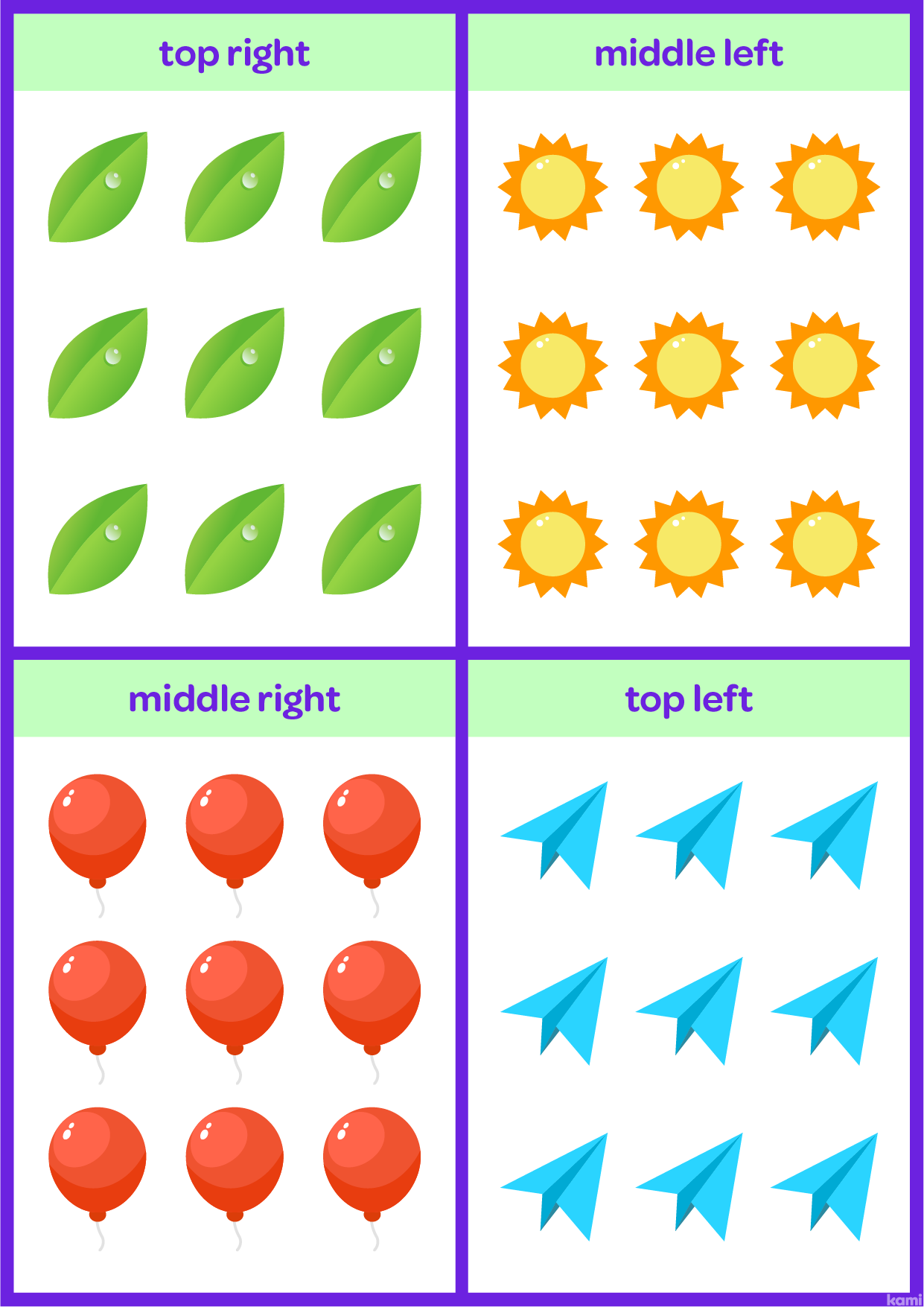 A grid location worksheet for younger learners with a exercise.