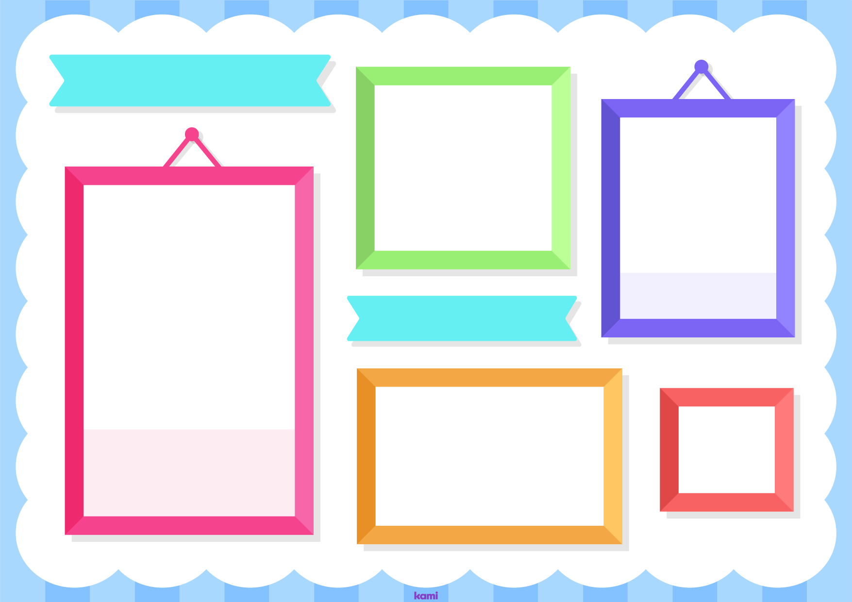 A digital memory book for world teacher's day with a landscape design.