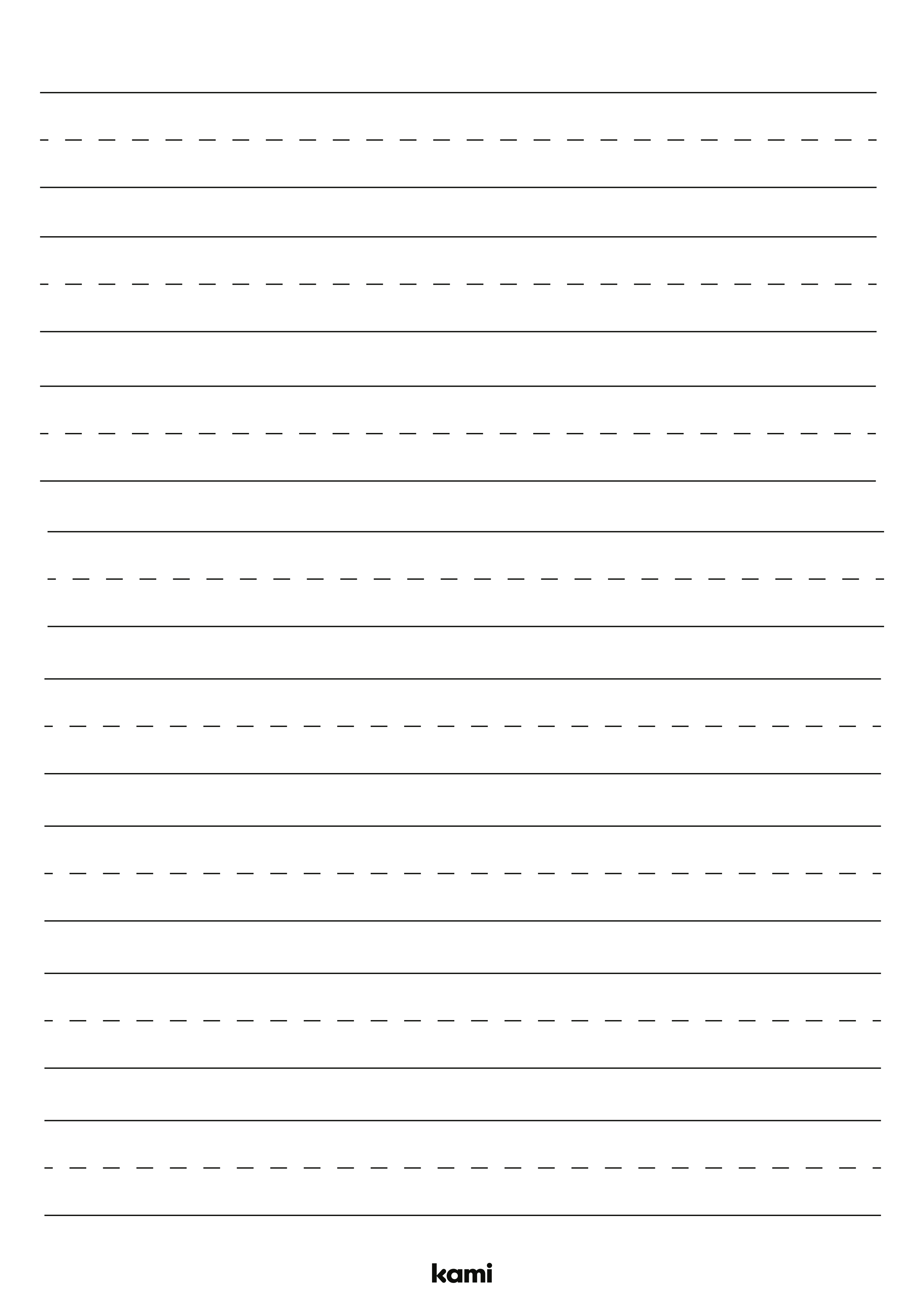 Free Printable Handwriting Paper