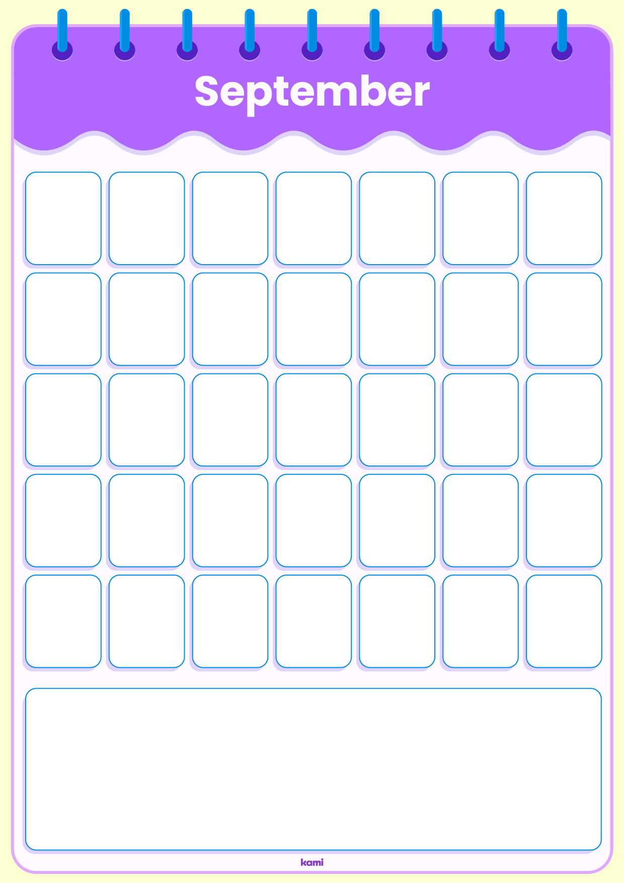 Classroom Calendar | Kami Library