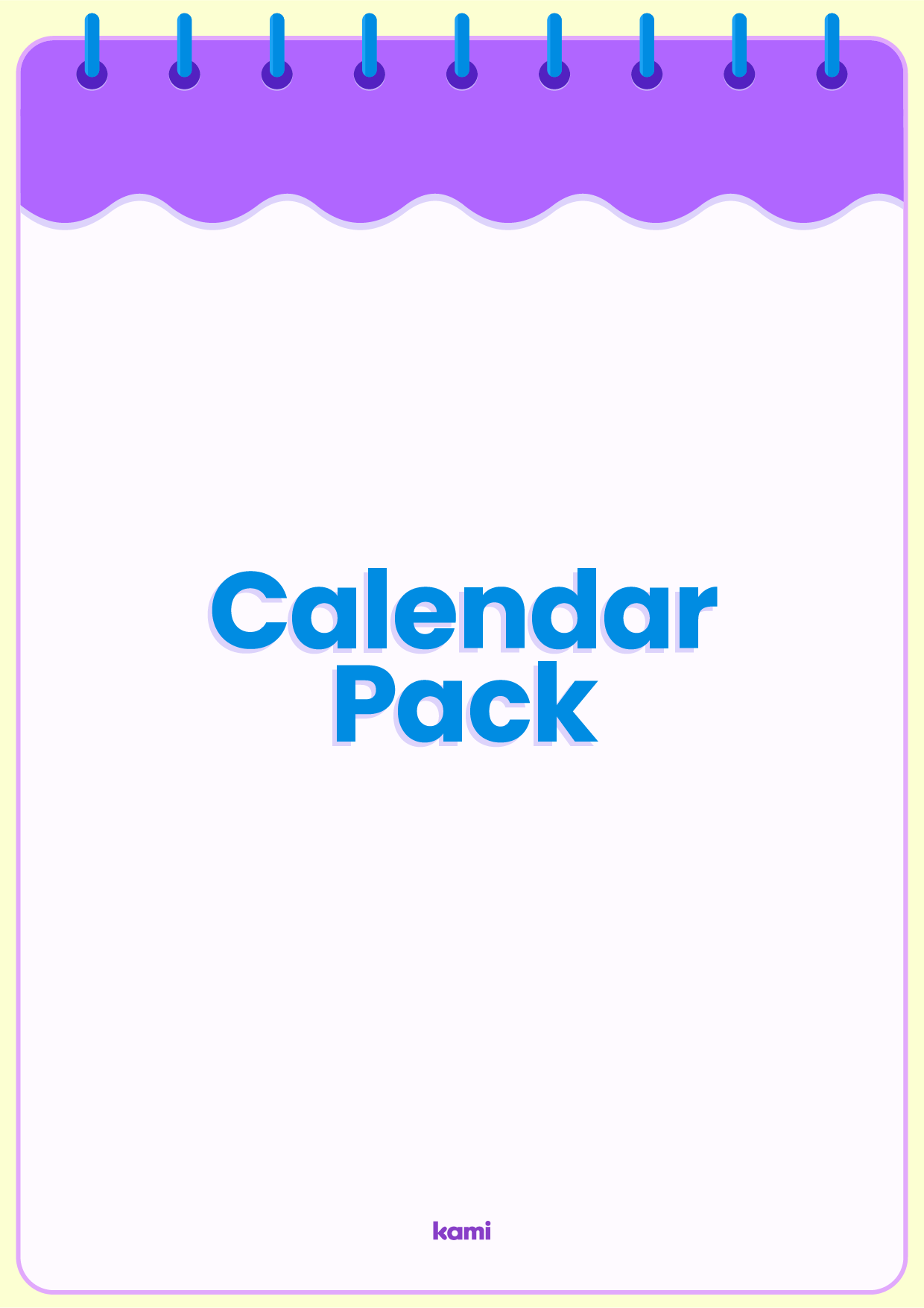 Classroom Calendar Kami Library