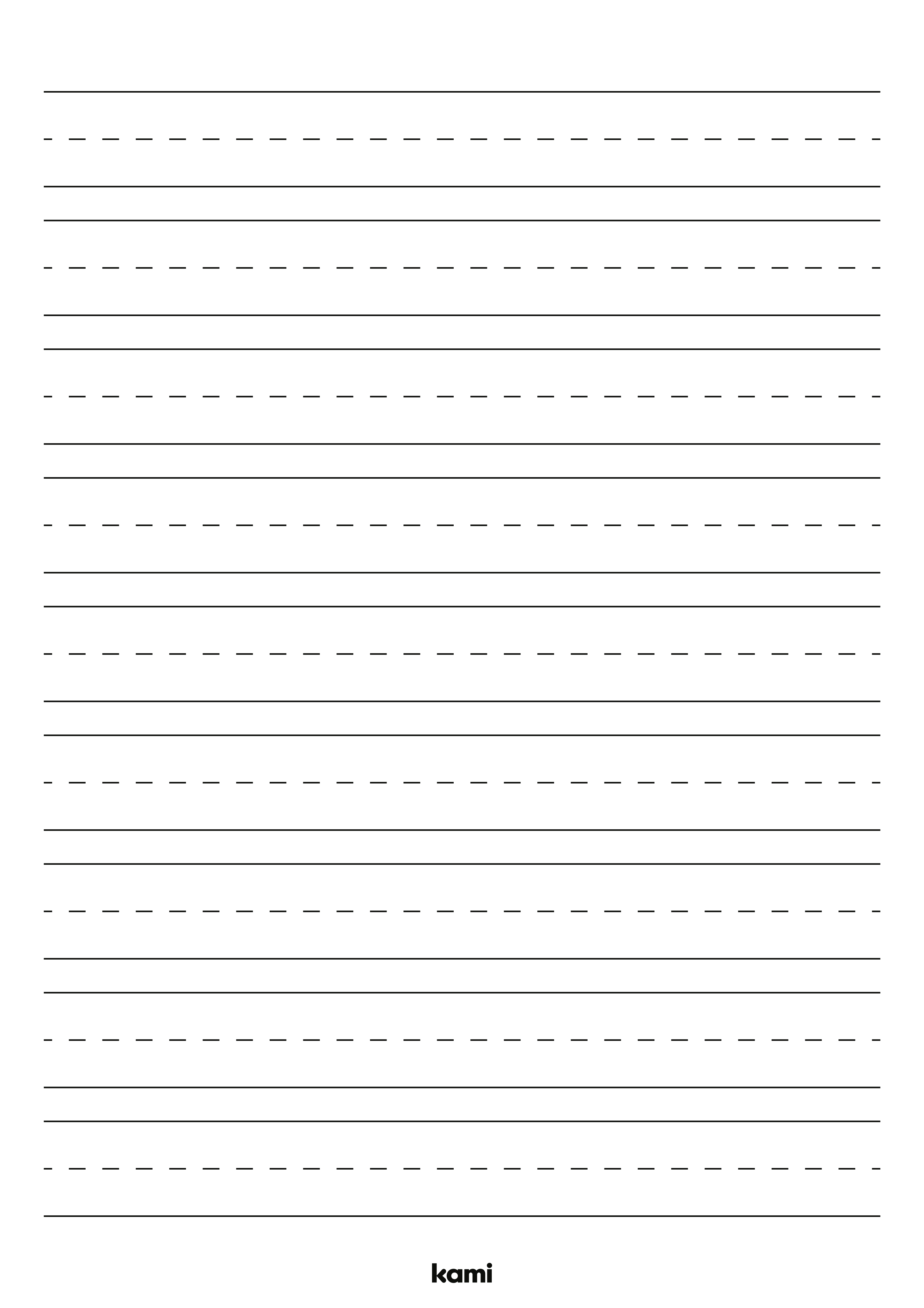 Open Book Template, Handwriting