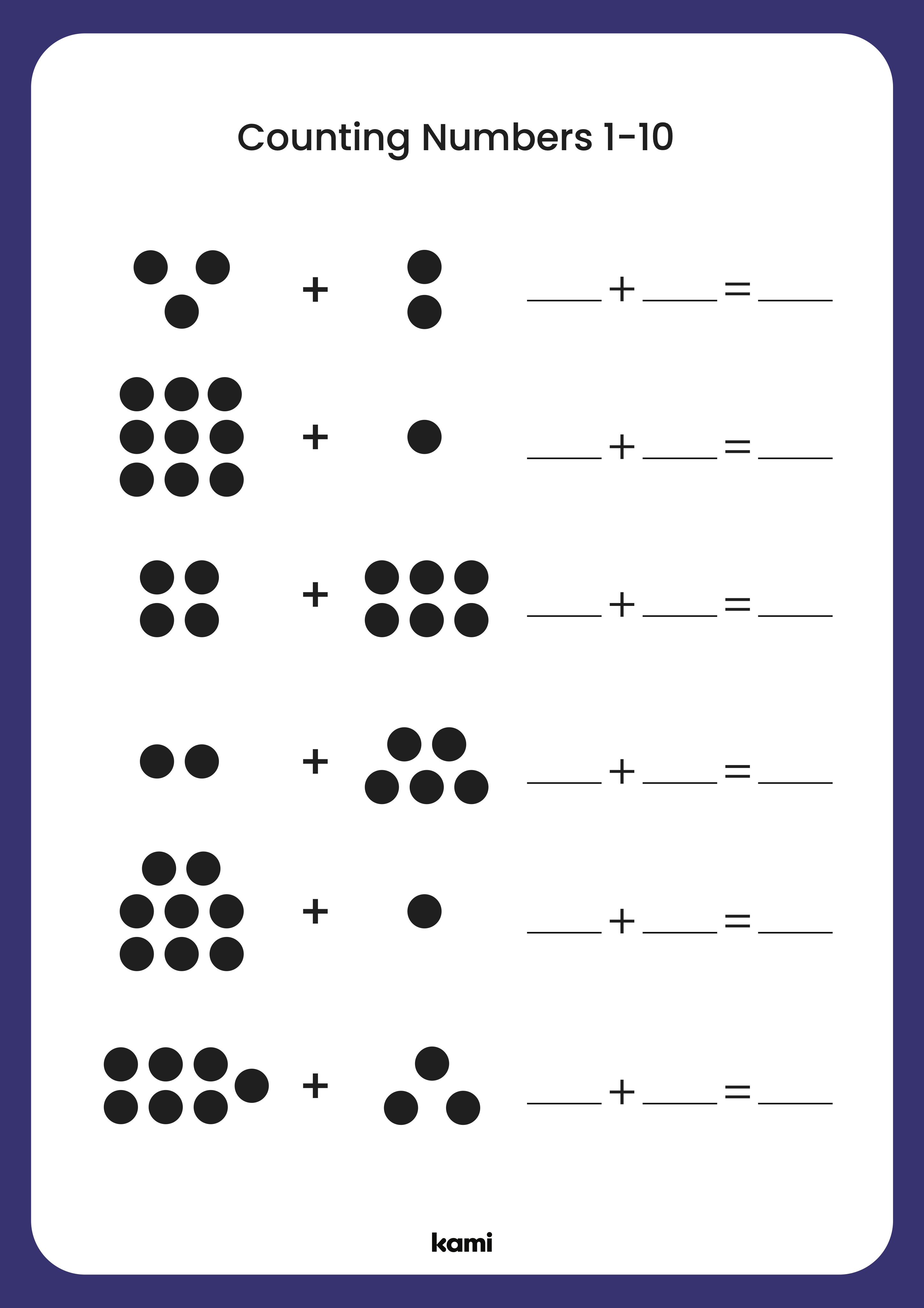 Counting Numbers 1 10 For Teachers Perfect For Grades 1st 2nd 3rd