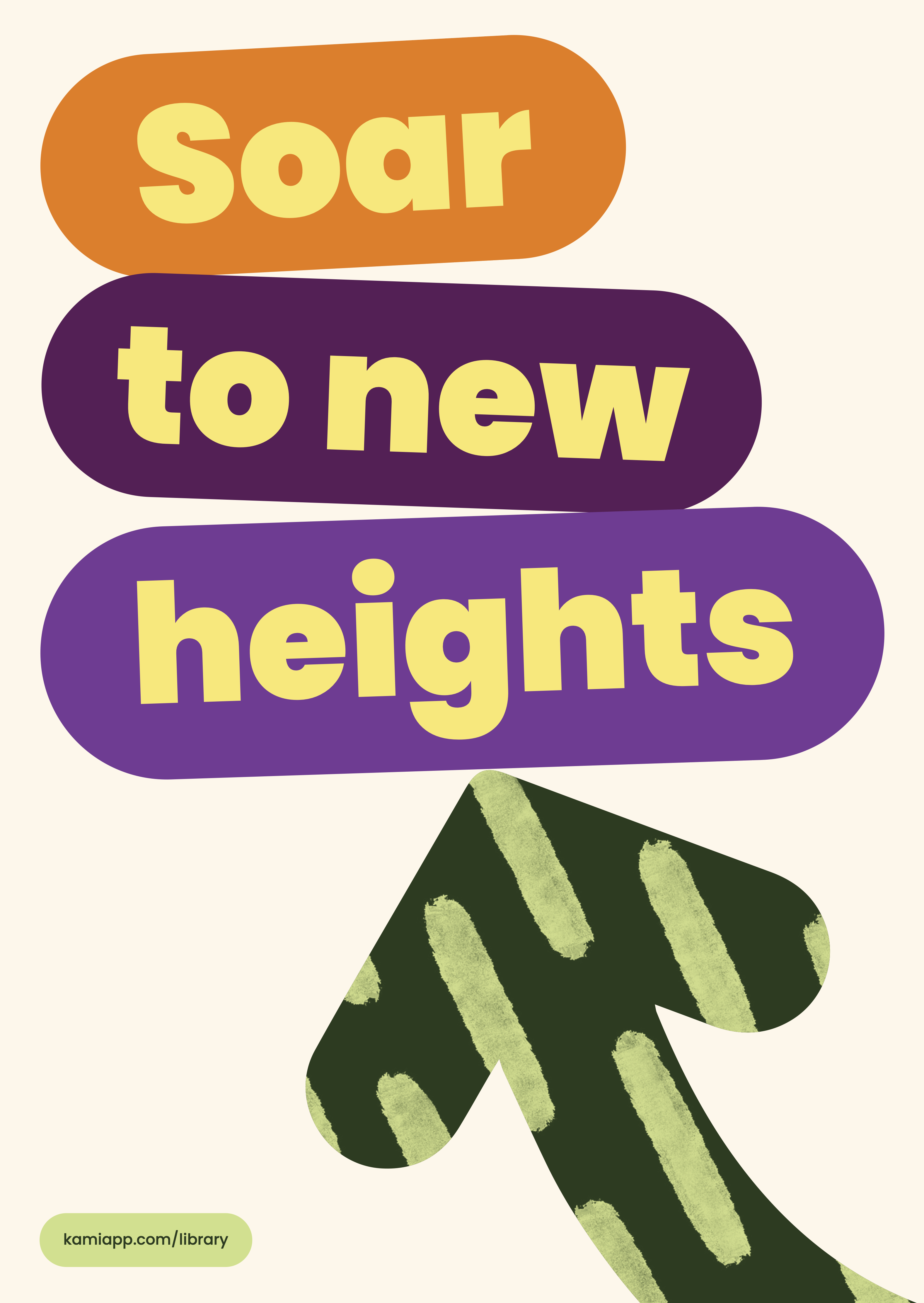 A poster for back to school with a quote that says soar to new heights.