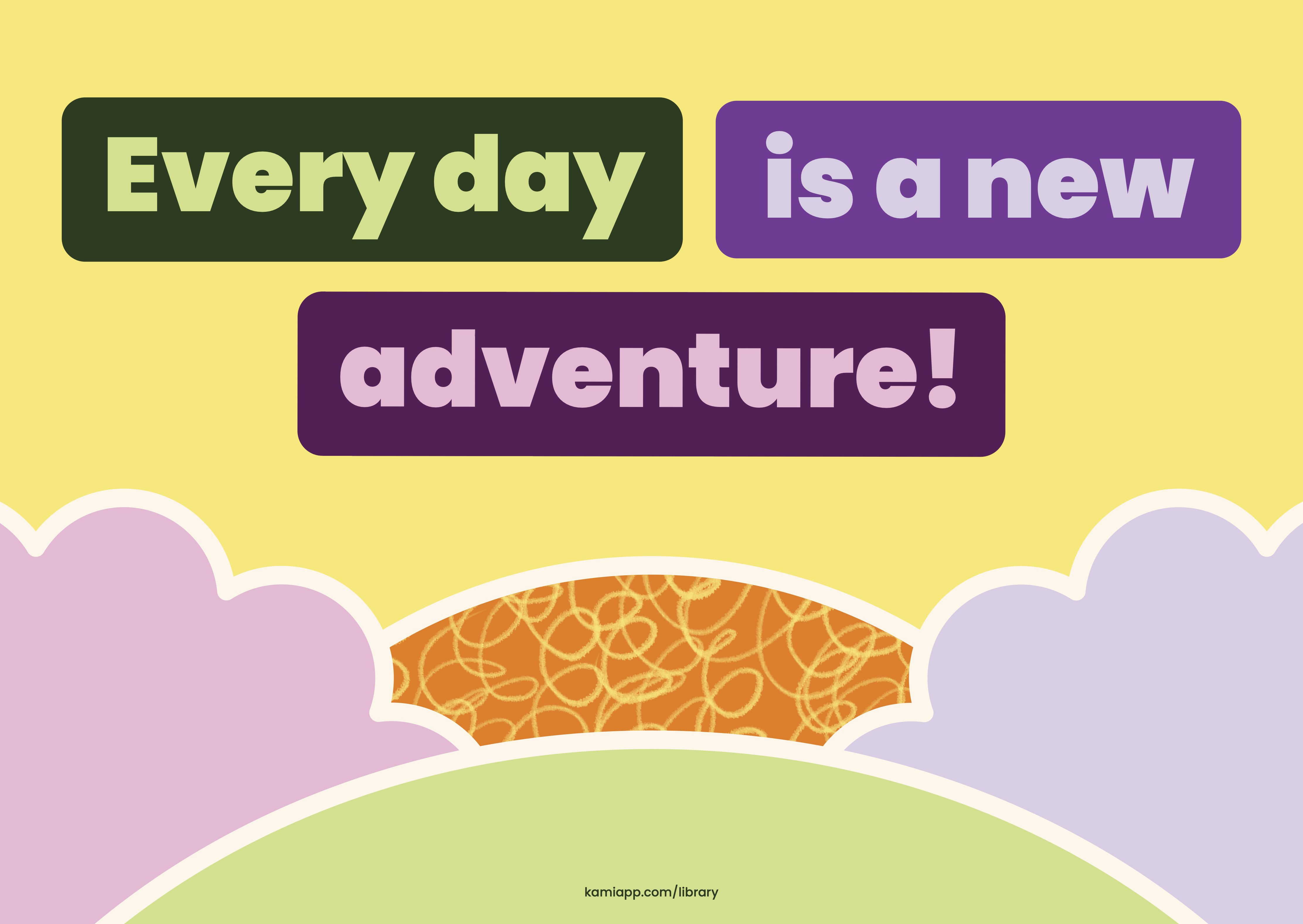 A poster for back to school with a quote that says every day is a new adventure.