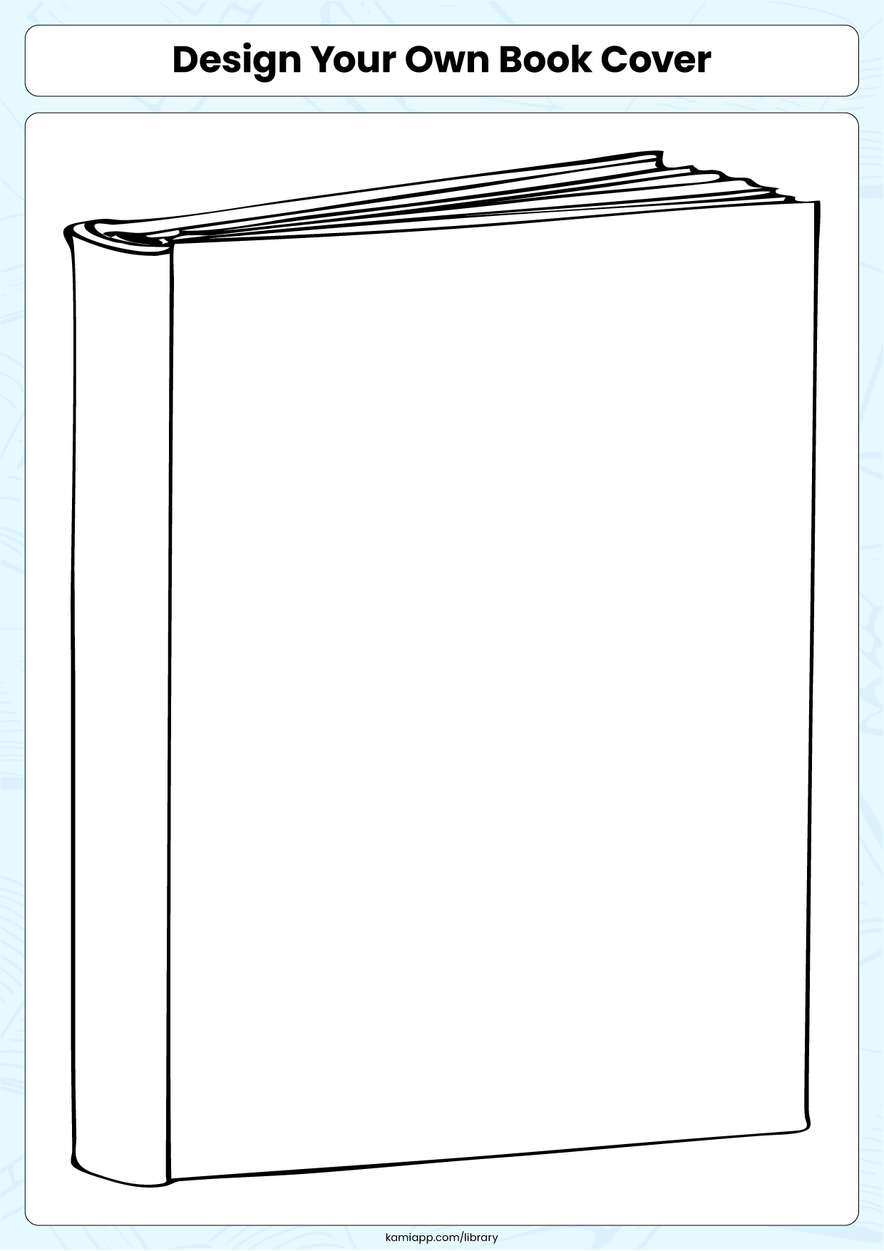 Design your own book cover for teachers perfect for grades 1st 2nd