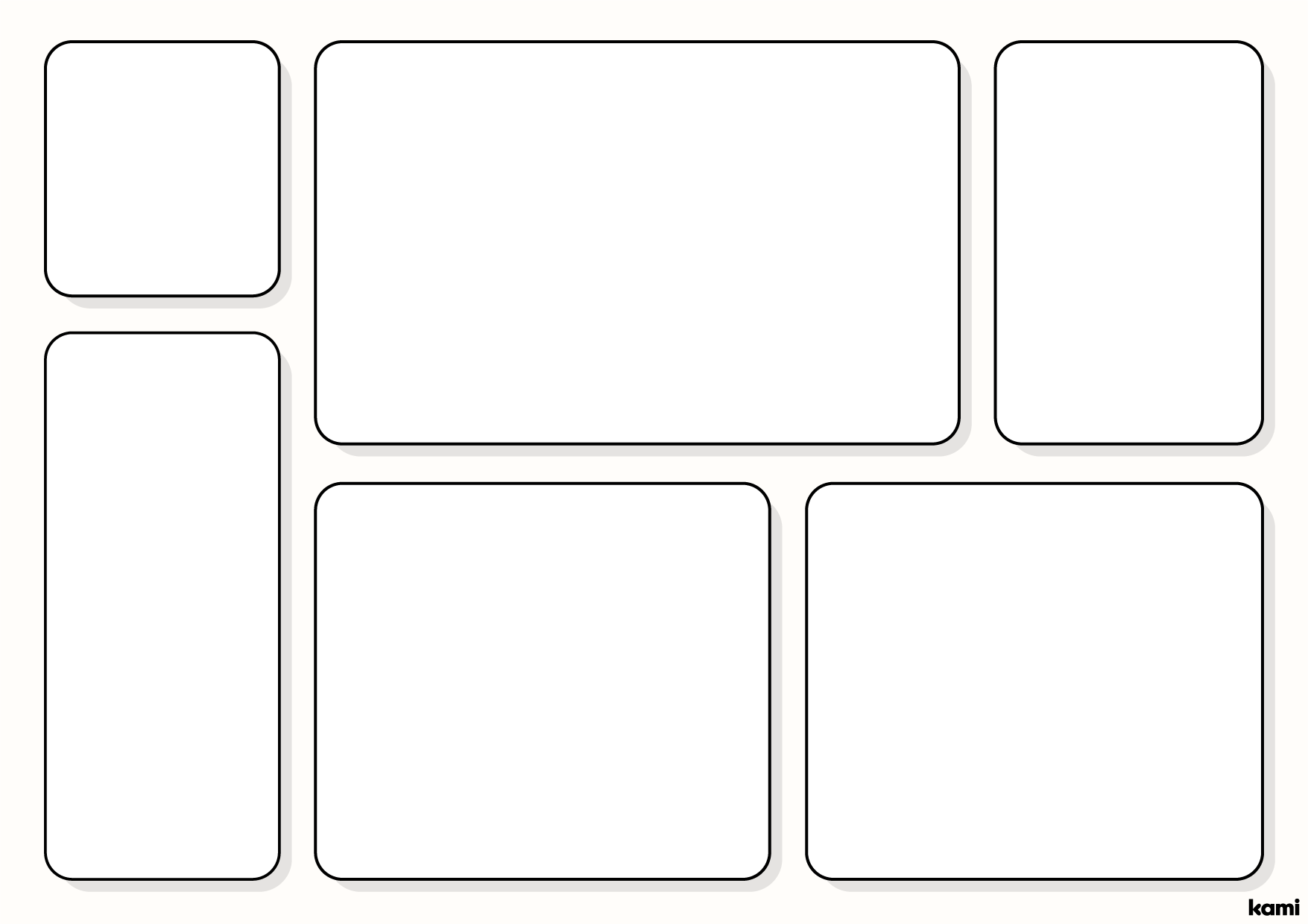 Blank Comic Strip Templates