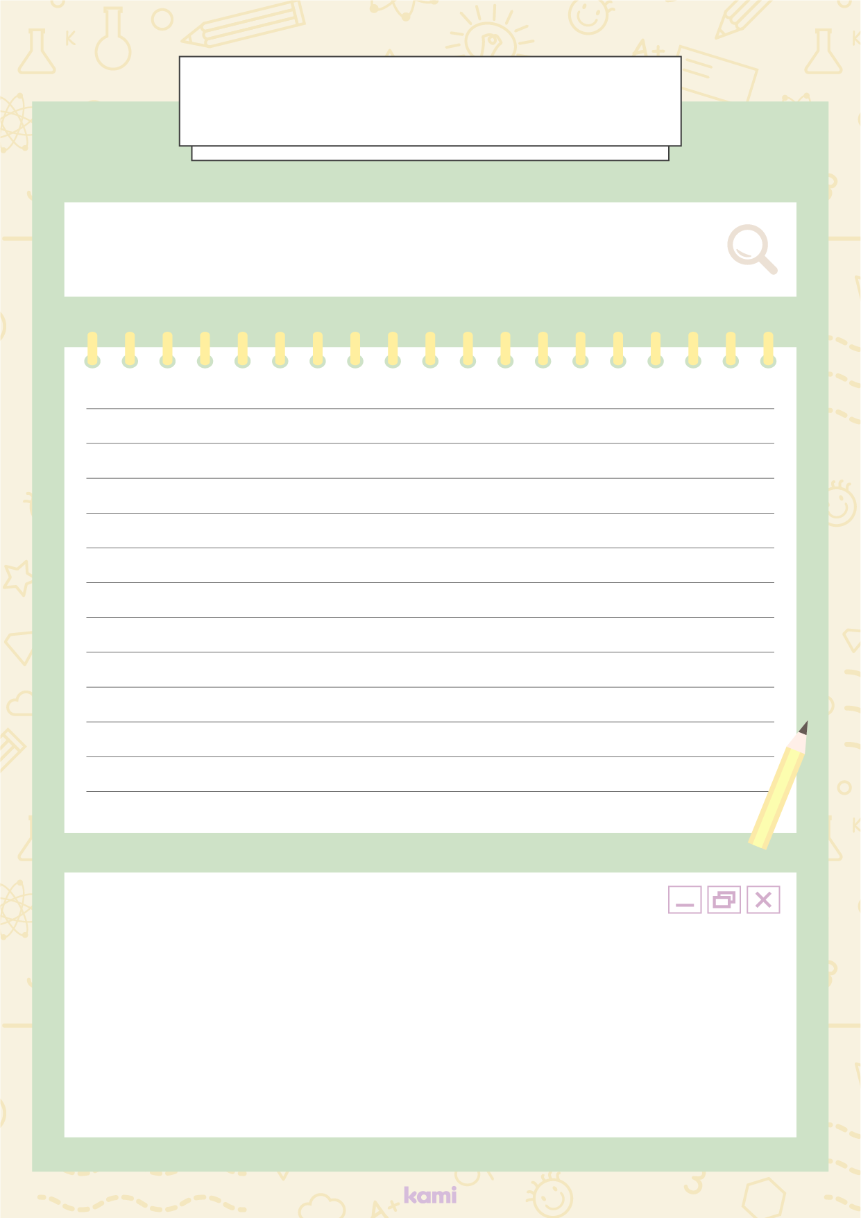 Homeschool Research Sheet Template Kami Library