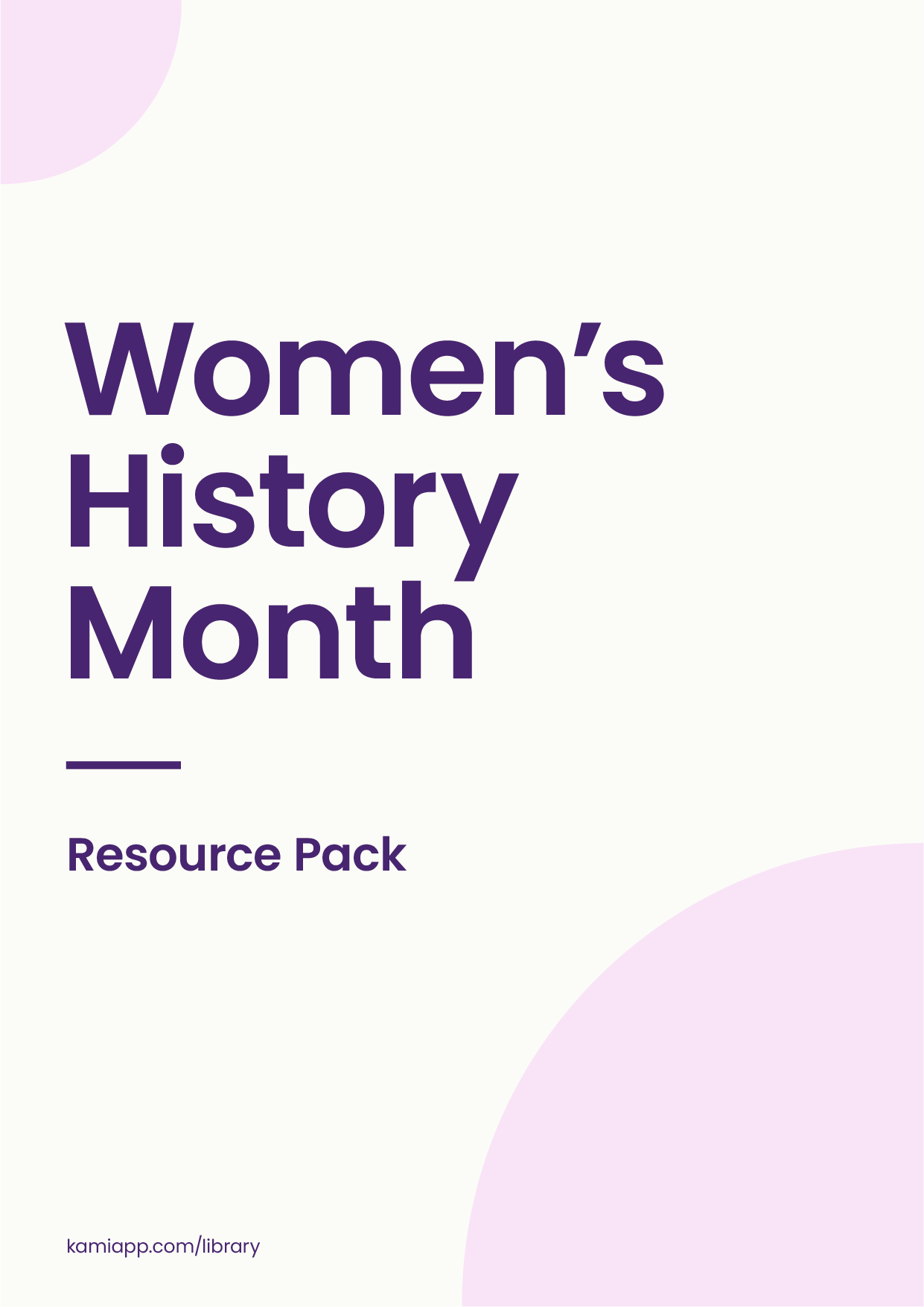 Women's History Month - Kami