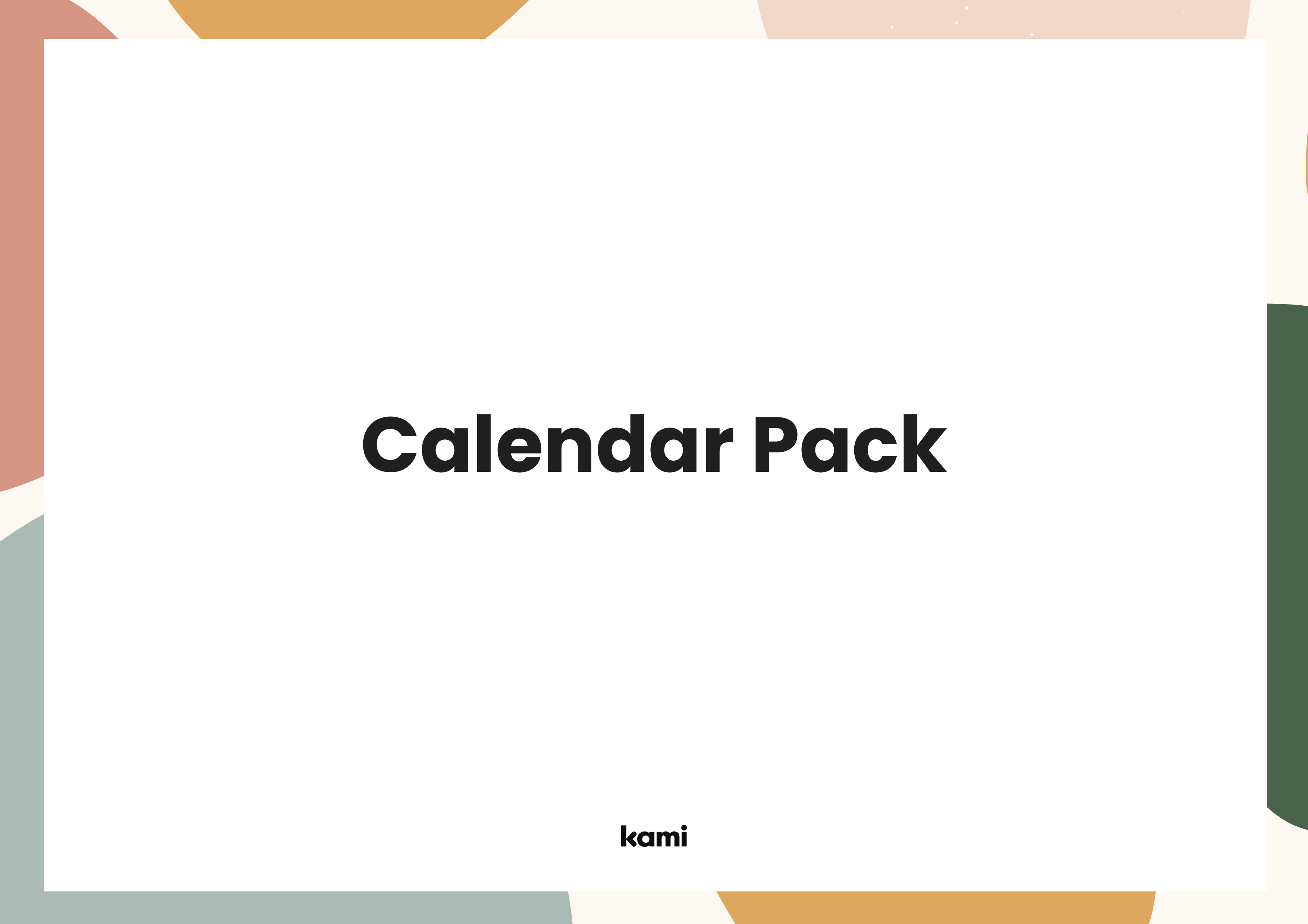 A classroom calendar for teachers with a colored theme