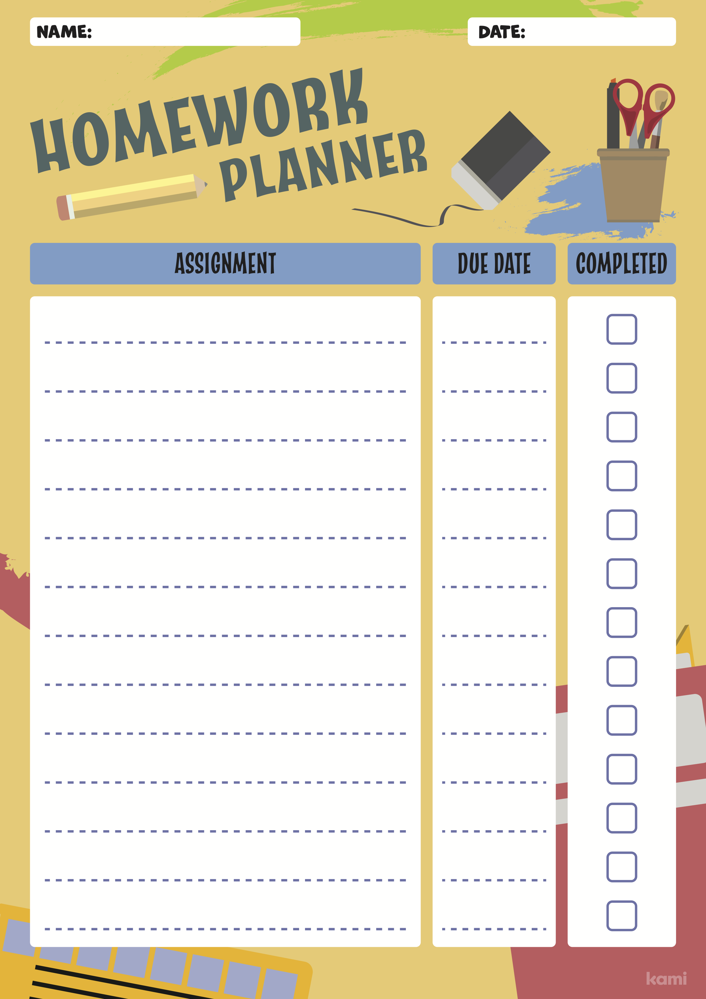 Homework Organizer