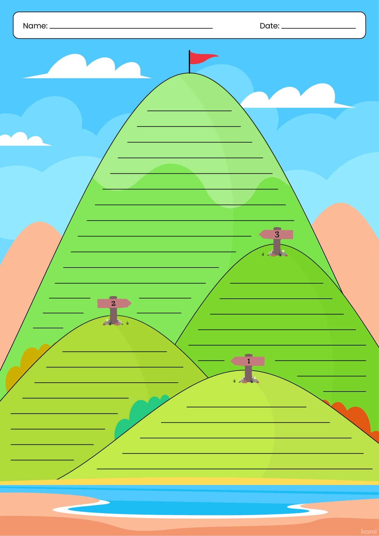 Goals Setting Template for Teachers Perfect for grades 1st 2nd 3rd