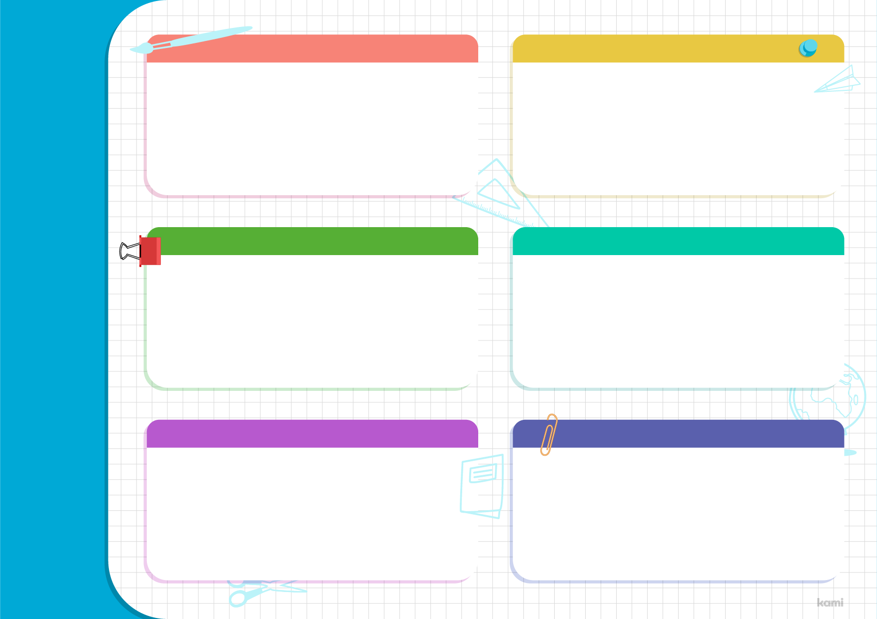 Syllabus Template | Colorful Blank for Teachers | Perfect for grades ...