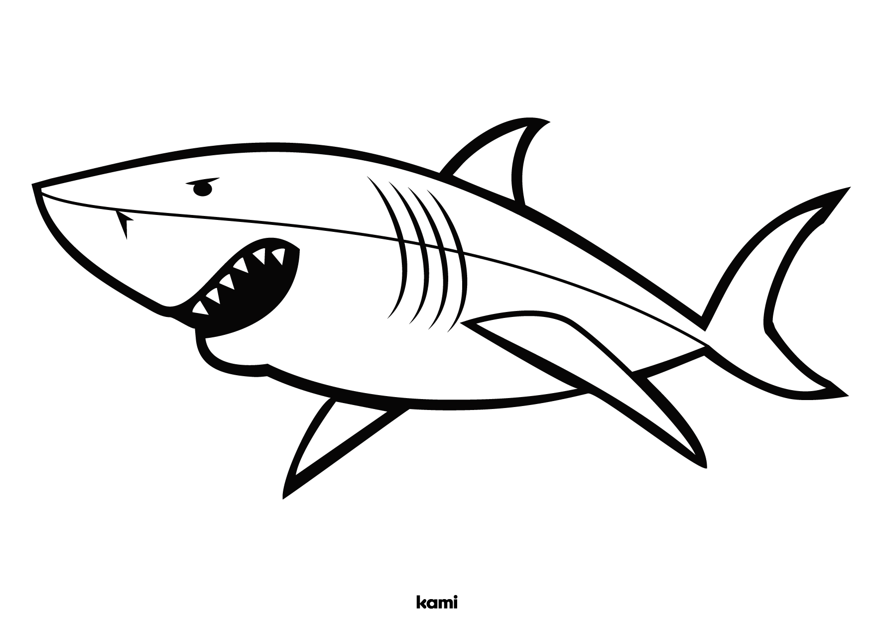 Shark Outline for Teachers | Perfect for grades 10th, 11th, 12th, 1st ...