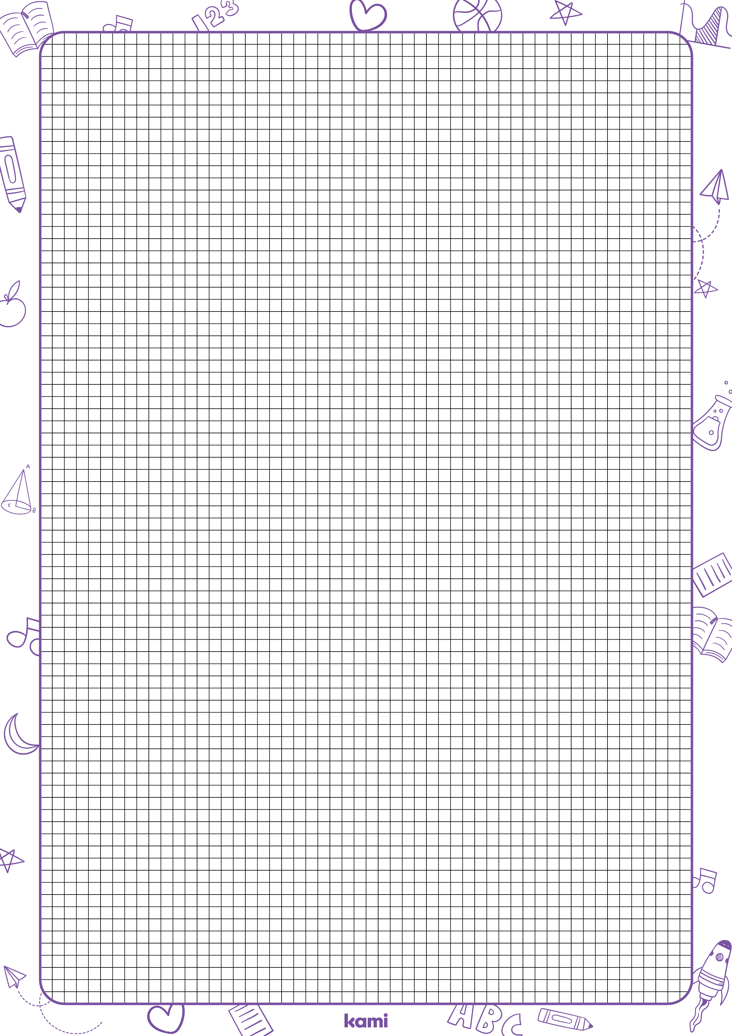 Graph Paper | Black Grid | Kami Library