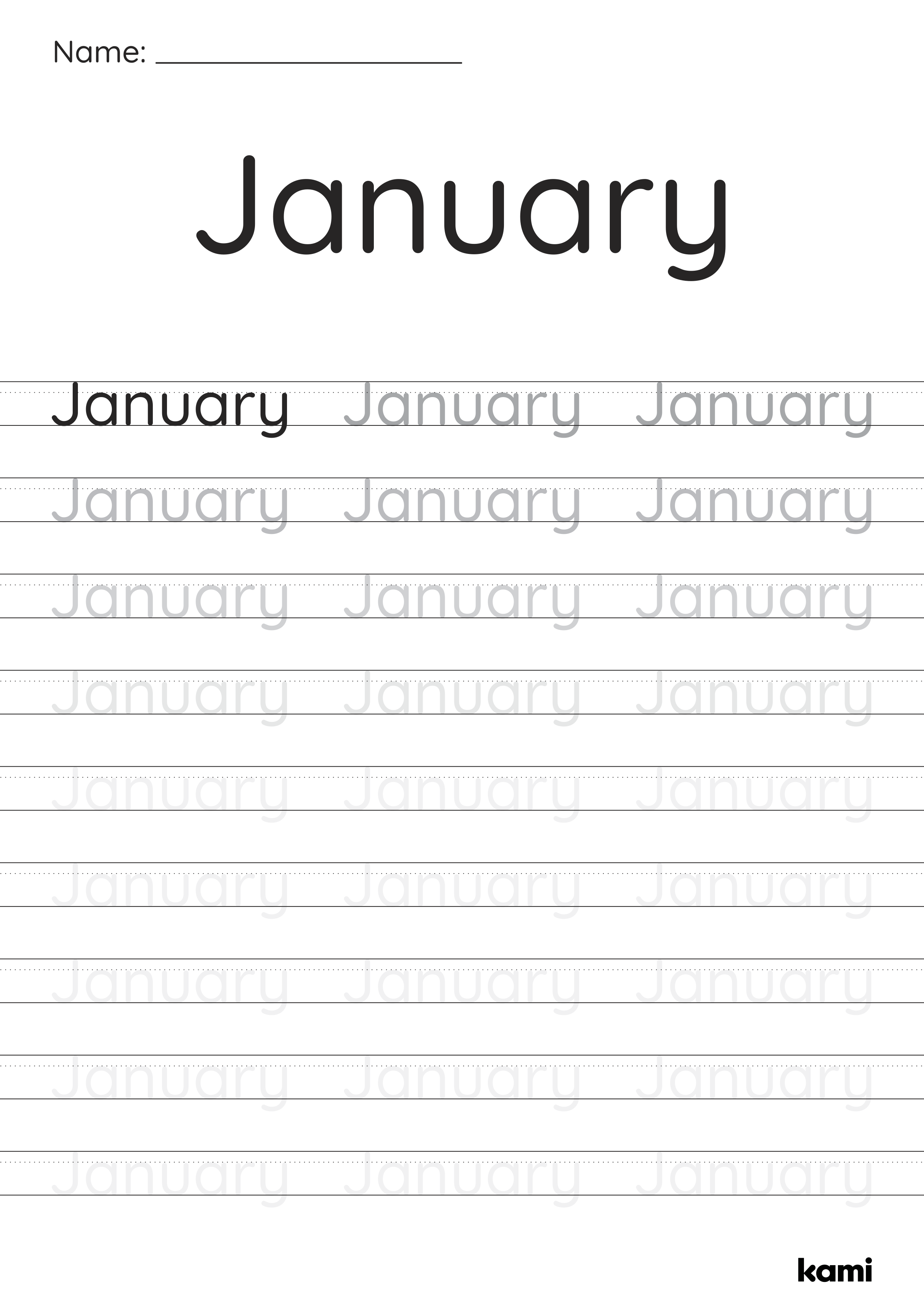 Handwriting Lines | Months of the Year - Pack for Teachers | Perfect ...