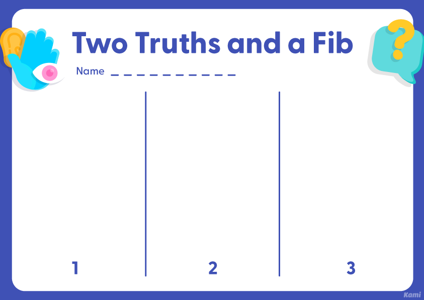 Two Truths And A Fib For Teachers Perfect For Grades 10th 11th 12th 