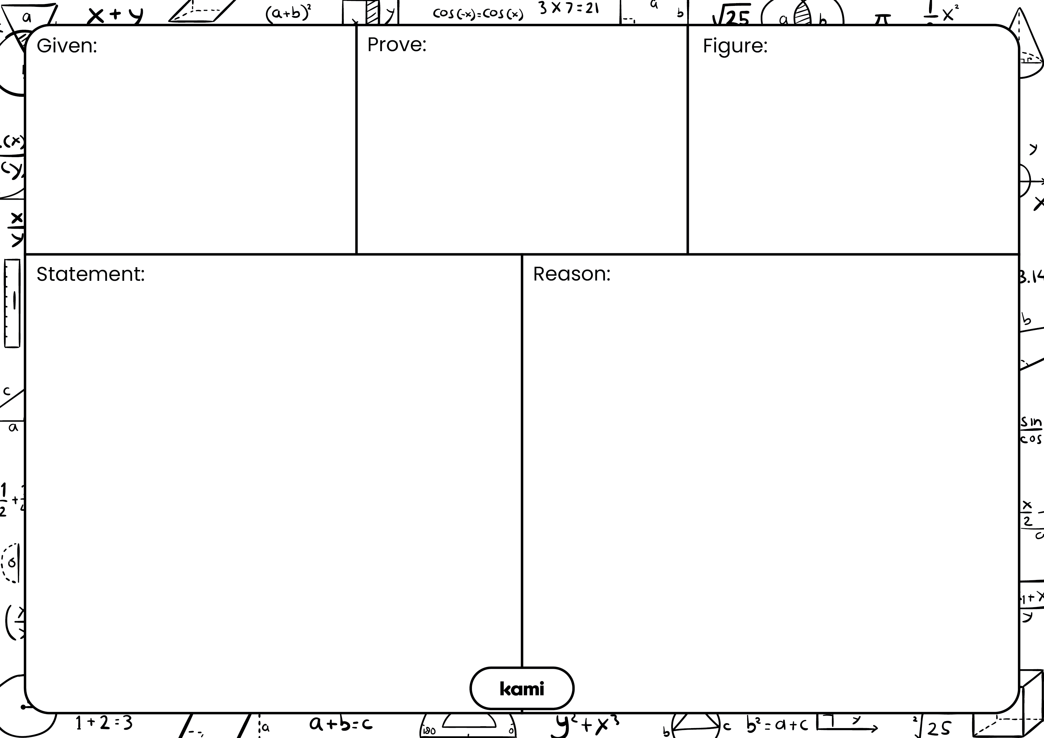 Two Column Proof Template