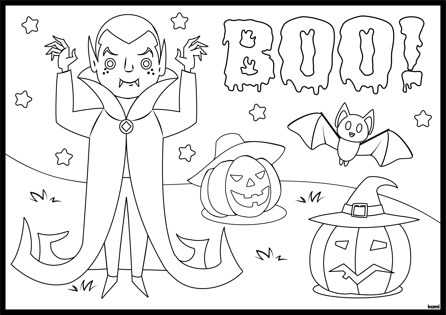 Halloween Coloring Sheet | Vampire for Teachers | Perfect for grades ...