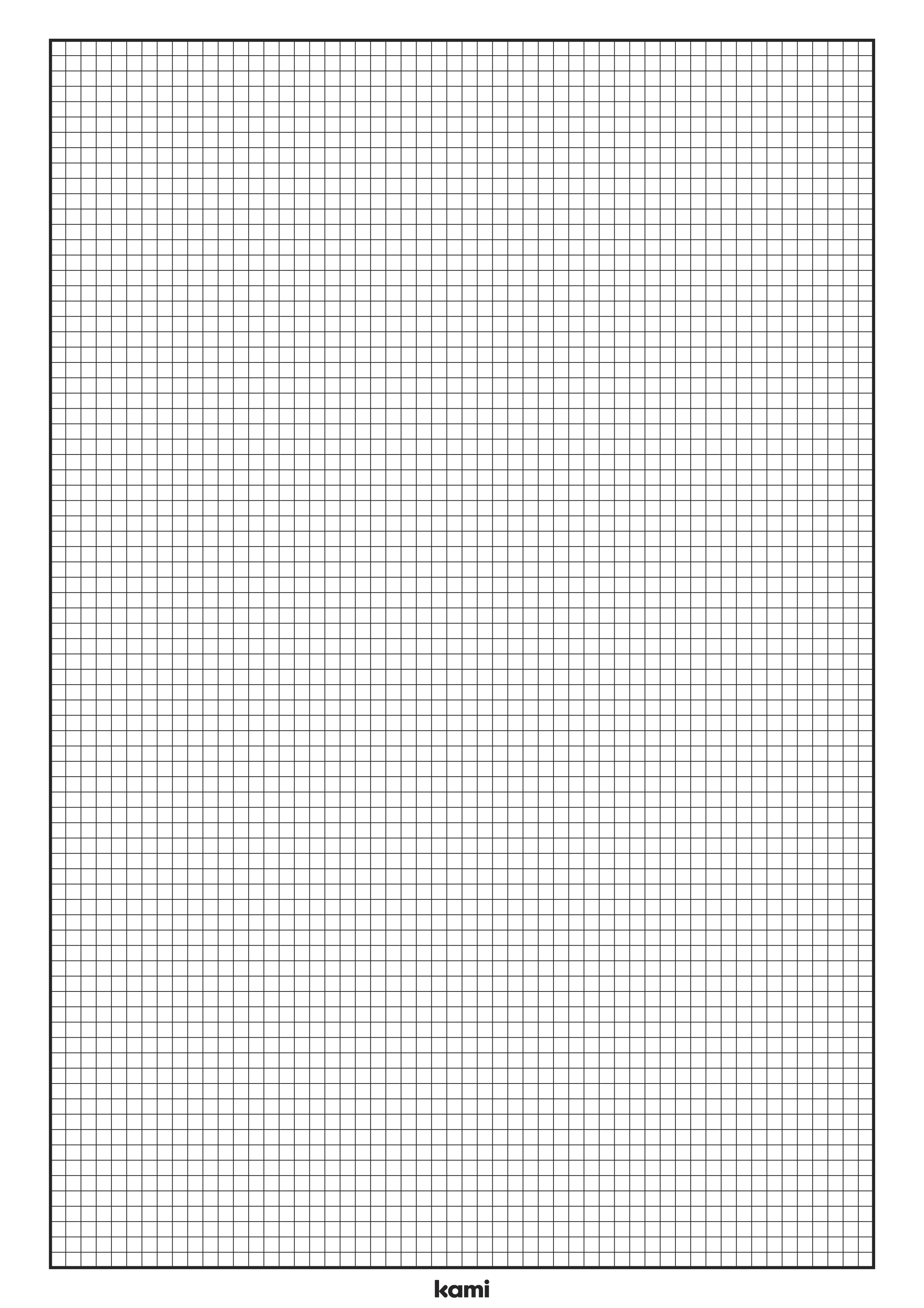 Graph Paper, Black Grid for Teachers