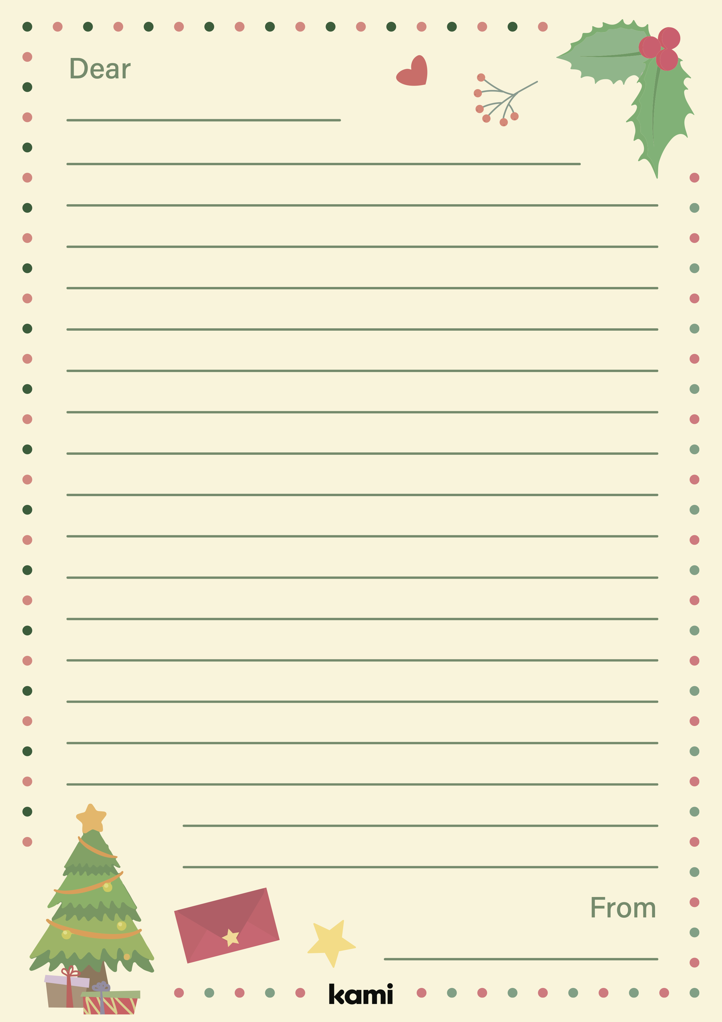 Christmas Letter Template for Teachers | Perfect for grades 1st, 2nd ...