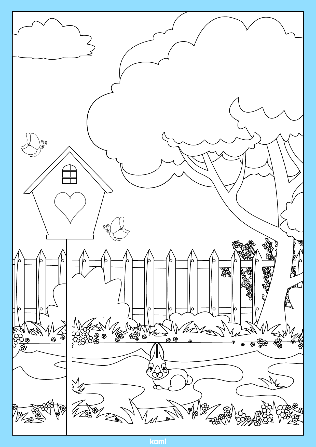 Spring Scenery Coloring Sheet for Teachers | Perfect for grades 1st ...