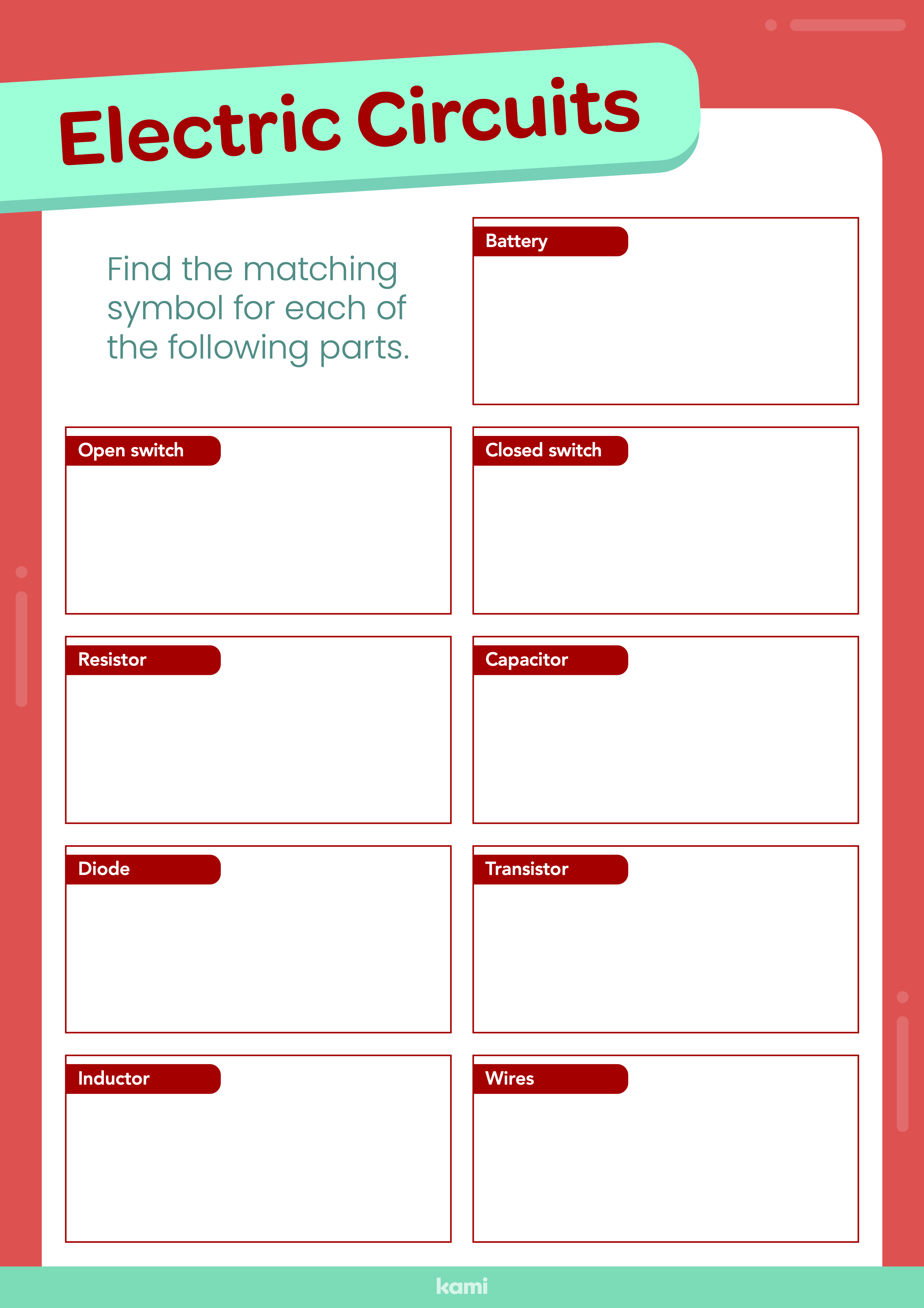 Electric Circuits Worksheet for Teachers | Perfect for grades 10th