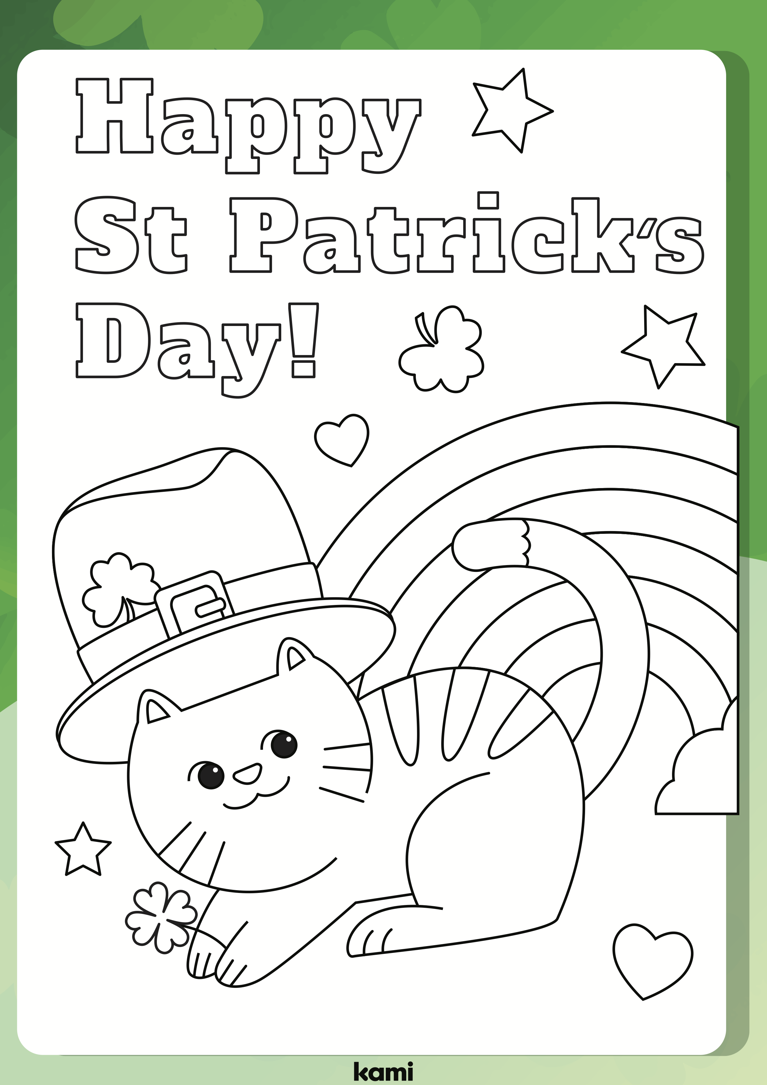 St. Patrick's Day Mini Coloring Book  St. Patty's Day Activity by Digi  Nerds