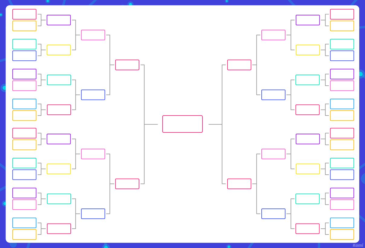 Tournament Brackets Large March Madness for Teachers Perfect for