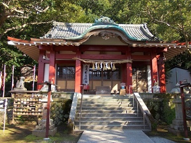 葛見神社　正面