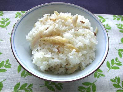 かますご飯盛り付け例