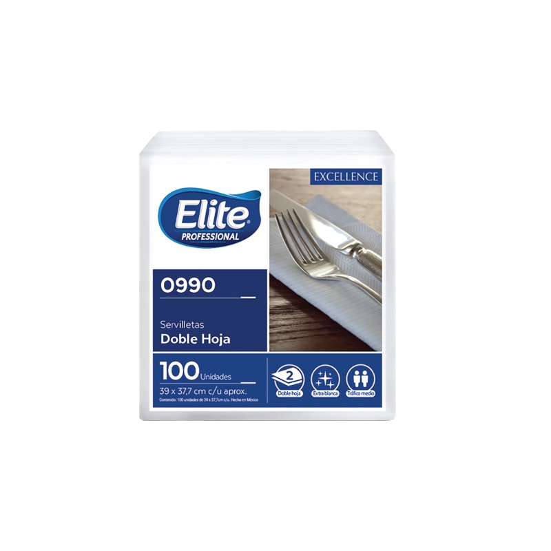 Servilleta de Lujo Elite® Excellence HD 12 / 100, 39x37.7cm