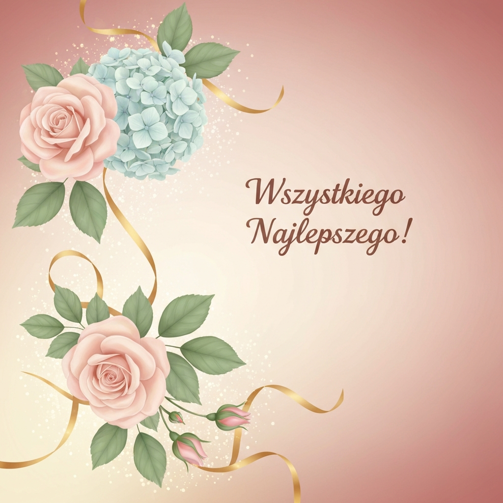 Elegancka Kartka z Życzeniami dla Córki