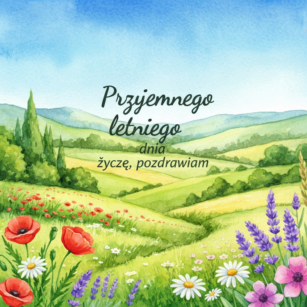 Kwitnący Letni Dzień