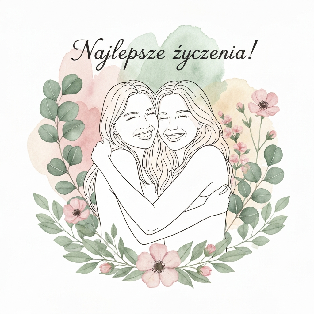 Uścisk Przyjaźni i Kwiatowe Życzenia