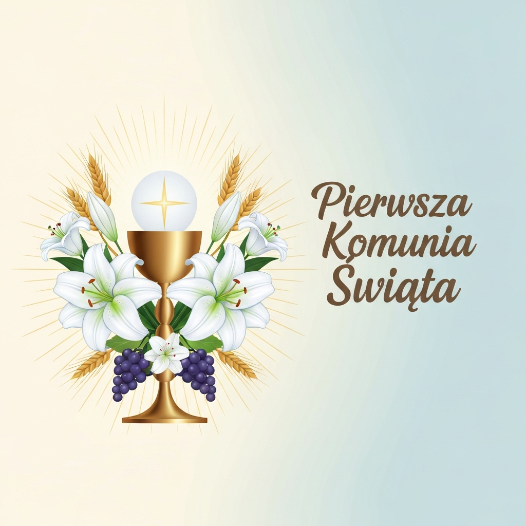 Kartka na Pierwszą Komunię Świętą