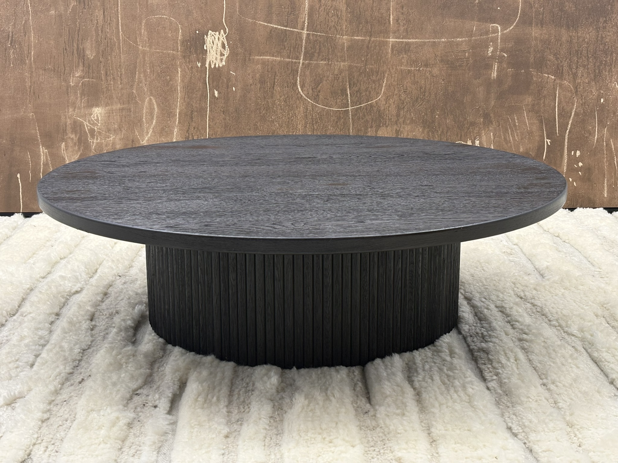RH Byron Round Pedestal Coffee Table – 48