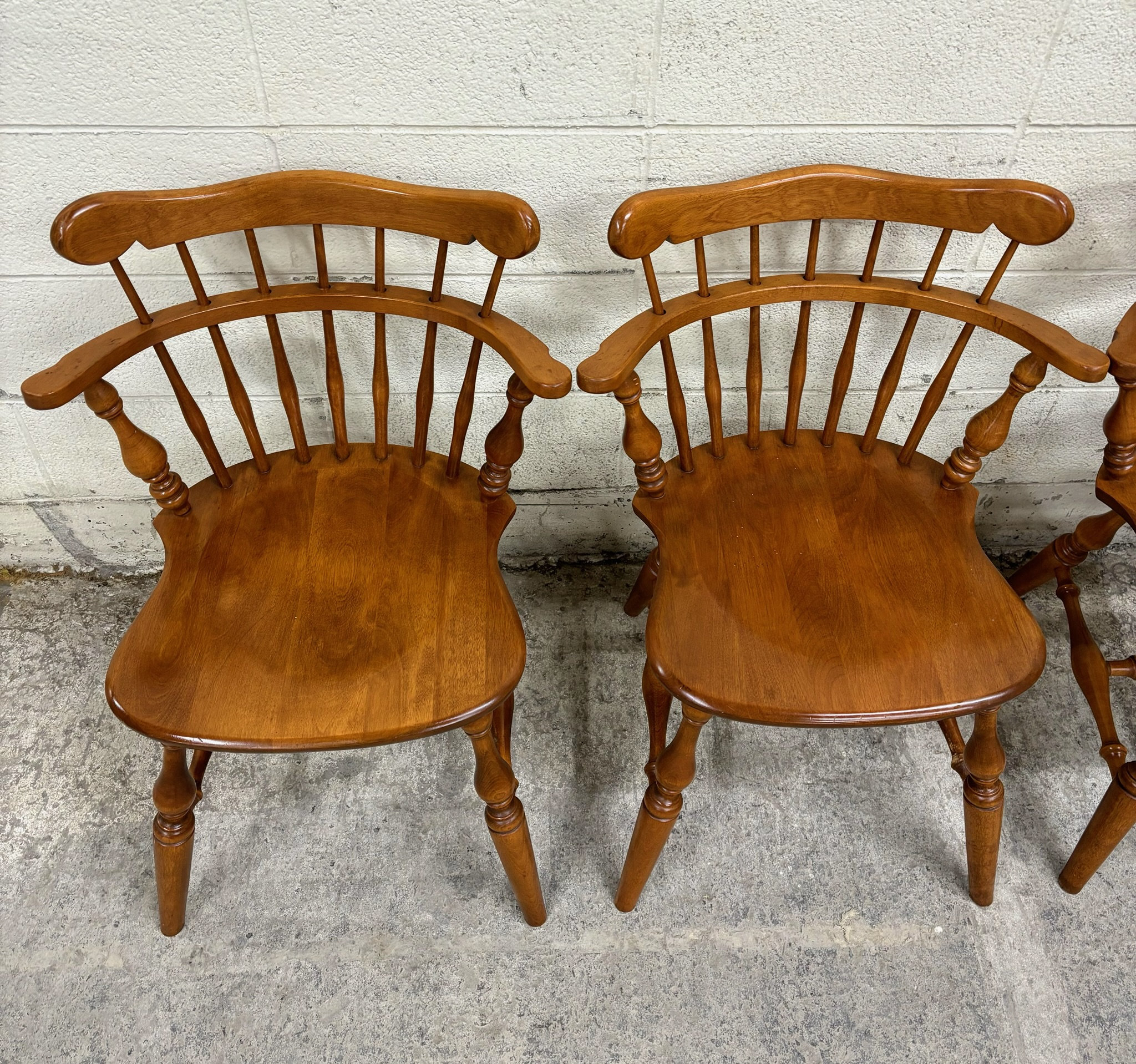 Vintage Ethan Allen Heirloom Nutmeg Maple Windsor Dining Side