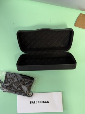 Balenciaga Eyewear Case Hard Shell w/ Pouch & Cloth - Used  display picture 3